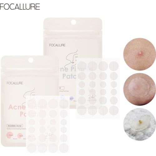24PCS Daily/Night Acne Patch Natural Tea Tree Extract Transparent Invisible Acne Patch One-time Convenient Facial Care