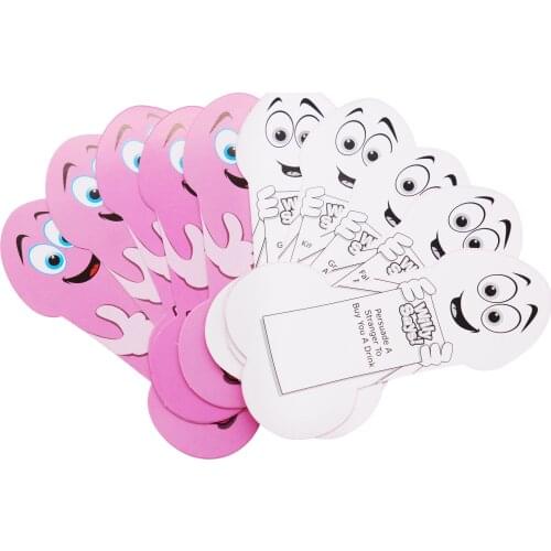 24pcs / set Bachelorette party penis shape game card willy says play card Adult party bridal to be game card girs party poker