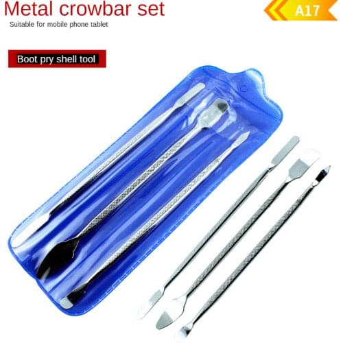 3pcs Universal Mobile Phone Repair Opening Tool Metal Disassemble Crowbar Metal Steel Pry Phone Hand Tool Set