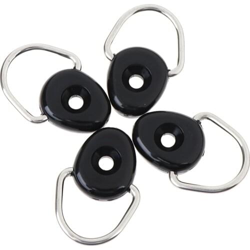 4Pcs Loop Buckle Camping Marine D Ring Accessories Tie Down Water Sports Fishing Kayak Canoe Small Rigging Sailing Pivoting
