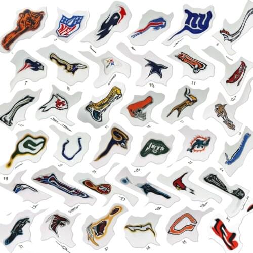 5 pcs Kongwal National Football League Iron on Patches Embroidery Patch for Clothes Adhesive Clothing Stickers Fans Souvenir