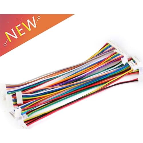 5PCS 100MM SH 1.0 Wire Cable Connector DIY SH1.0 JST 2/3/4/5/6/7/8/9/10 Pin Electronic Line Double Connect Terminal Plug 28AWG