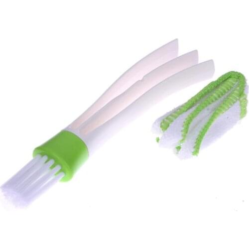 6.5 inch Double Ended Auto Car Air Conditioner Vent Outlet Cleaning Brush Car Meter Detailing Cleaner Blinds Duster Brush