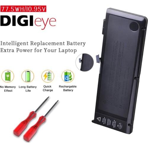 10.95V 77.5Wh A1382 A1286 Laptop Battery For Apple Macbook Pro 15" Early 2011 Late 2011 Mid 2012 MC721LL/A MC723LL