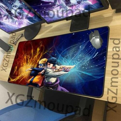 XGZ large Mouse Pad Black exquisite lock edge animation mouse pad rubber anti slip computer desk mat