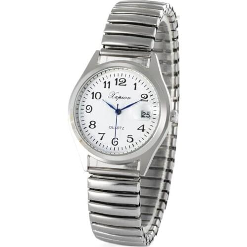 New Arrival Female Male Calendar Wristwatch Casual Fashion Waterproof Stainless Steel Strap Watch For Man