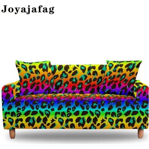 1/2/3/4 Seater Fashion Leopard Stretch Washable Sofa Cover Furniture Protector Couch Couvers for Living Room Decor