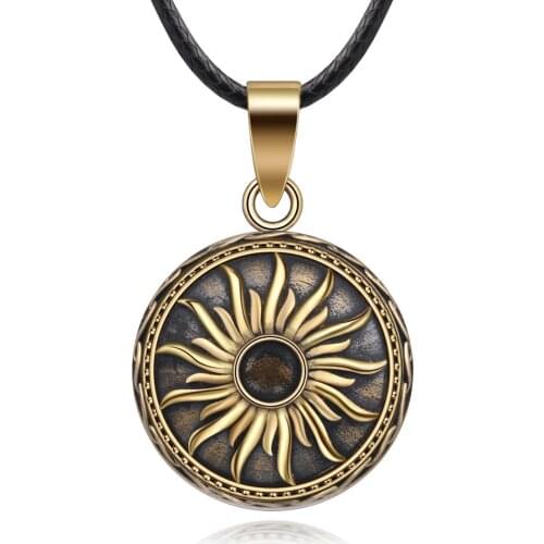 Eudora 20mm sun blossom Mexican Bola Harmony Chime Ball Pregnancy Baby Pendant Necklace for Women Vintage fine Jewelry NB324