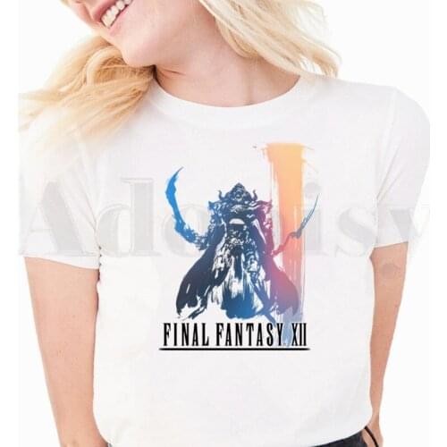 FF Final Fantasy Japanese Game Cloud Tifa Lockhart T Shirts Womens T-shirt Short Sleeve Female Tops Tees Harajuku Vintage