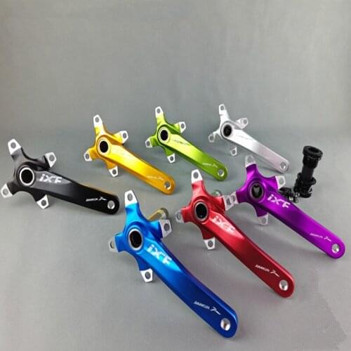 Mountain bike aluminum alloy crankset bicycle crank sprocket mountain bicycle crank fluted disc mtb bike parts