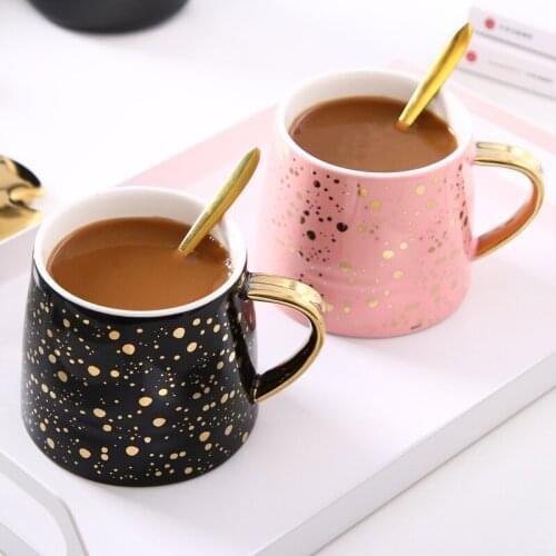 Starry Sky Ceramic Mug Nordic Ins Creative Drinkware Office Coffee Milk Cup Gift