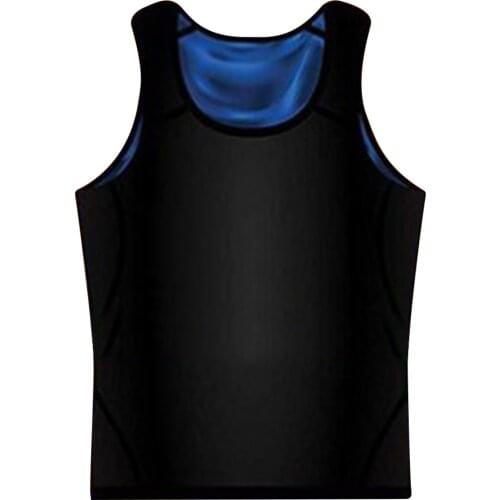 Men Waist Trainer Vest Slimming Shirt Workout Sauna Tank Top Body Shaper Shapewear for Weight Loss Running Vests Gym Fitness