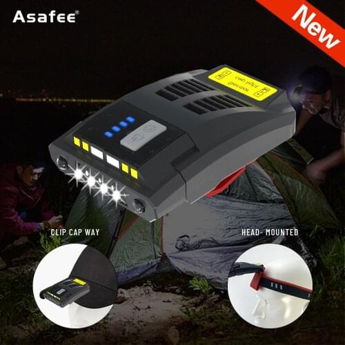 Sensor Headlamp Rechargeable LED Headlight Motion Sensor Head Flashlight Headlamp Head Lamp Headlight Waterproof Camping Torch