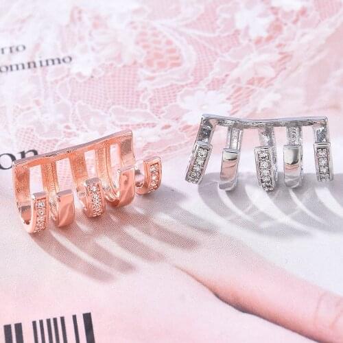 New Earrings Cold Style Ladies Simple Ear Clip Temperament Three-Dimensional Fake Five Non-pierced Earrings Ear Bone Clip