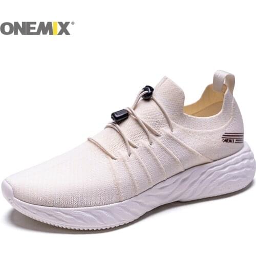 ONEMIX New Arrival Mens Light Running Shoes Breathable Comfortable Walking Sneakers Outdoor Man Sneakers Travel Walking Shoes