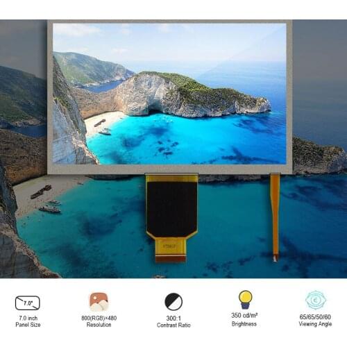 Original SAMSUNG LTP700WV-F01 40 Pins FPC 7 inch 800*480 SRGB Touch Lcd display for Portabel DVD Player