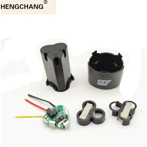 Screwdriver 3s bms 12.6V 18650 hand electric drill pcb with battery storage case box holder nickel hand drill accessories