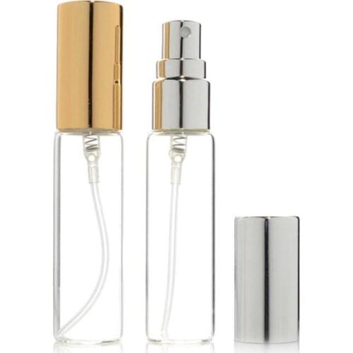 Portable travel refillable 10ml empty glass spray perfume bottle empty cosmetic containers atomizer LX2440