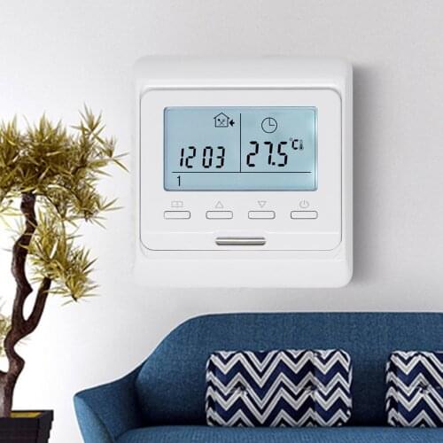 LCD Weekly Programmable Floor Heating Temperature Regulator Controller 16A 230V Air Machanical Thermostat Warm Room Universal
