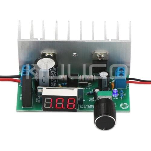 DC 12V 24V Adjustable Voltage Regulator/Digital Power Supply Module DC 3V~ 35V (AC 28V) to DC 1.25~32V Power Converter/Driver