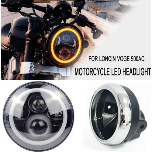 Motorcycle Led Headlight For Loncin Voge 500AC 500 AC Lights Assembly Headlamp