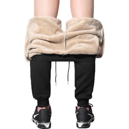 Drawstring Sweatpants 2020 Trousers Mens Fashions Pants Men Joggers pantalon homme Harem Pants Man Winter Warm Plush Pants 4XL