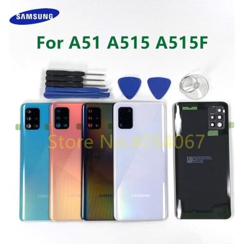 Back Cover Battery Rear Door Housing Case For Samsung Galaxy A51 A515 A515F A515FN/DS Shell Lid Pre-Adhesive Stickers + Tools