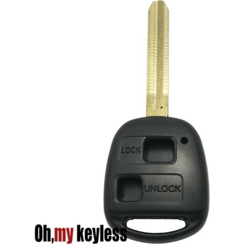 20pcs/lot Replacement remote control key for toyota prado high lander camry corolla entry keyless transponder key case fob