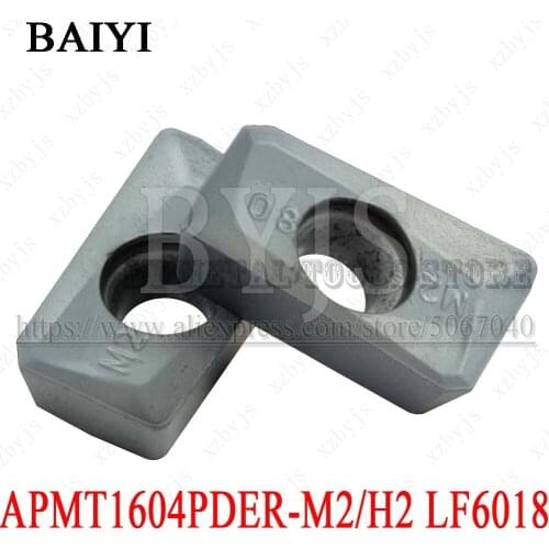 10 pcs APMT1604PDER M2 LF6018 / APMT1604PDER H2 LF6018 inserts DESKAR brand for cutting steel and stainless steel