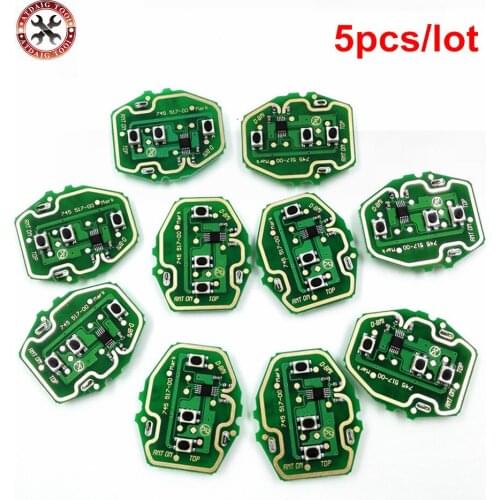 5pcs/lot 2018 Newest EWS Remote Control Circuit Board for BMW 3 Button 315/433MHz Without Key Shell Board with 3 buttons