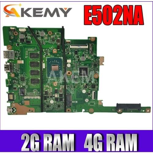 Akemy E502NA E402NA Laptop motherboard For E502N E502NA E402N E402NA mainboard 100% Tested OK W/ N3350 2GB 4GB
