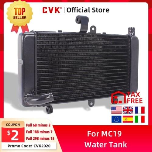 CVK Motorcycle Aluminium Radiator Cooler Cooling Water Tank For HONDA CBR250 MC19 CBR250RR NC19 MC22 MC 19 22 Accessories