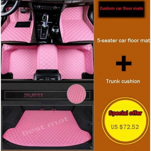 Custom car floor mats trunk mat for Honda all models civic accord fit odyssey city crz crv urv GIENIA Jade Elysion CIIMO Spirio