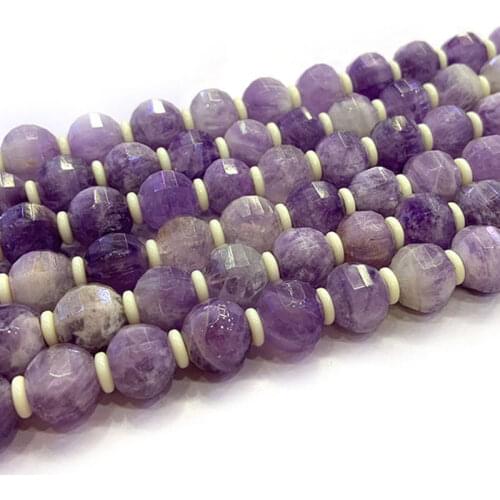 9x11mm Natural Purple Amethysts Beads Rondelle Faceted DIY Loose Beads For Jewelry Making beads Accessories 15'' Women Gift