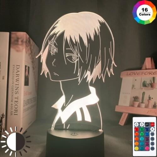 Haikyu Anime Kozume Kenma 3D Led Night Light Lamp for Kids Children Bedroom Decor Nightlight Birthday Gift Haikyuu Kenma Light