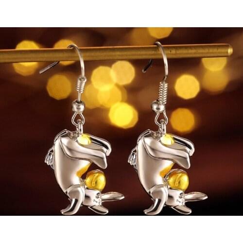 Exquisite Fashion Two Color Cute Elephant Earrings Animal Jewelry Charm Party Gift Christmas Gift Fashion Accessorie