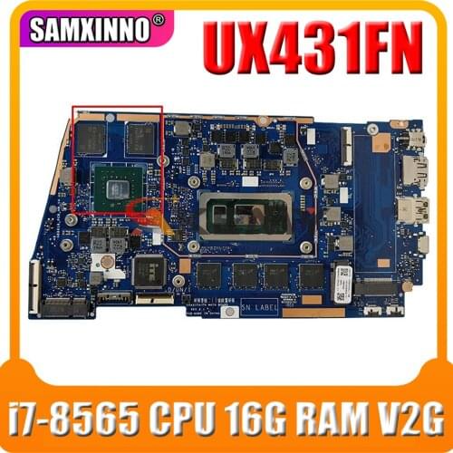 UX431FN mainboard REV2.0 For UX431F UX431FN i7-8565 CPU 16G RAM V2G laptop motherboard 100% Tested Working
