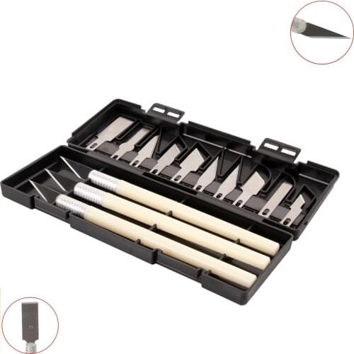 MEGA 1Set Carving Tool Knife 13pcs Engraving Scalpel Knife DIY 3D Printer Parts for 3D Model Cutter Material Removal Tool