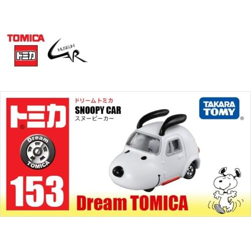 TAKARA TOMY DREAM TOMICA Vehicles Diecast Car Model Alloy 153 SNOOPYS Toy Children Gifts