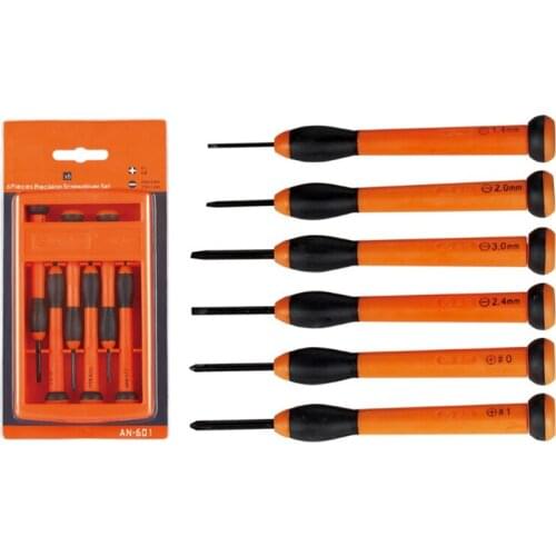 6-piece Multi-Function Magnetic Precision Screwdriver Set Repair Tool for Watch Camera Computer