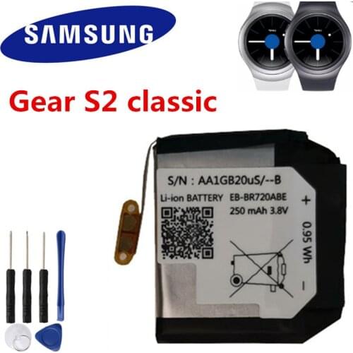 Original Battery EB-BR720ABE For Samsung Gear S2 Classic SM-R720 R720 SM-R732 R732 250mAh