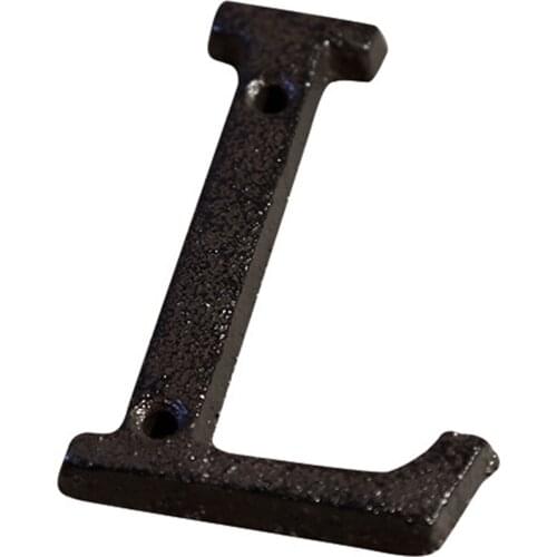 Matching Screws House Plate Metal Letters Address Number Numbers Doorplate DIY Wall Decor Individual Antique Style Alphanumeric