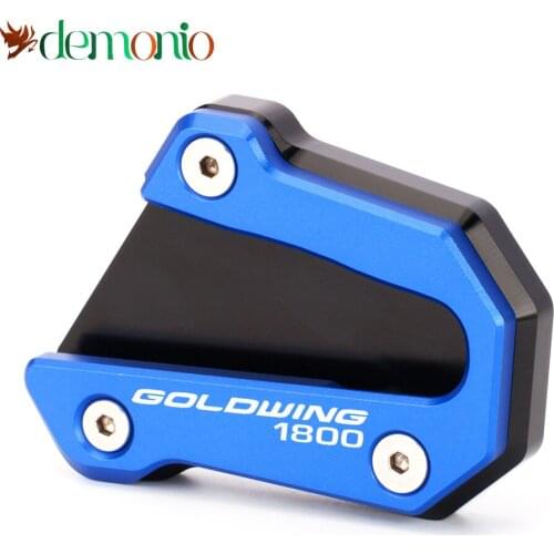 Motorcycle CNC Foot Side Stand Pad Plate Kickstand Enlarger Support Extension For Honda goldwing 1800 2018-2021 gold wing gl1800