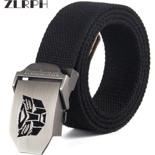 ZLRPH Best Unisex canvas Belt canvas tactical weaving outdoor sports Alloy buckle Belt casual men belt Multi color