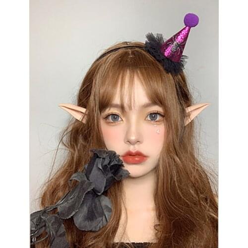 DIY Halloween Soft Latex Elf Ears TPR Plastic Material Home Masquerade Supply Dress Up Costume Play Children Game Harmless False