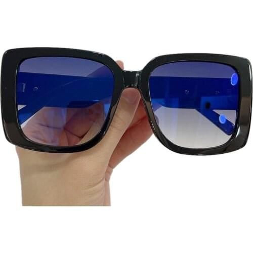 2021 Big Frame Fashion Square Sunglasses Women Men Brand Designer Luxury Mirror Sun Glasses UV400 With Box