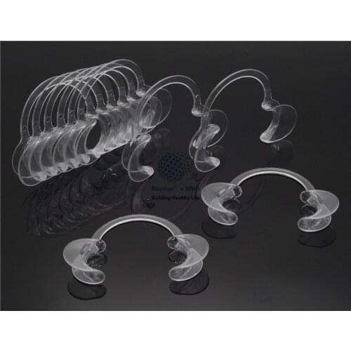 Medium Size Dental Clinic C-Type Mouth Opener Cheek Retractor 10Pcs For Dentist Lab
