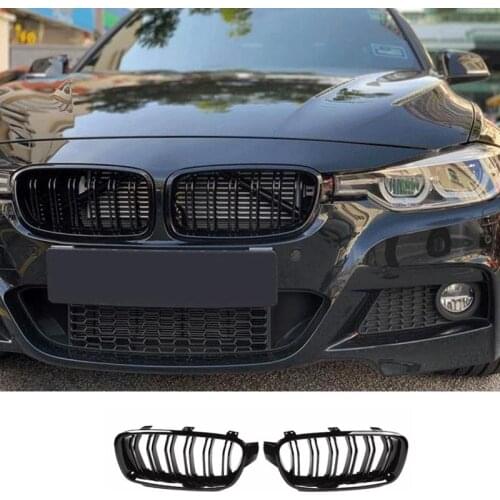 High Quality ABS Car Styling Front Kidney Grille Dual Slat Grille For BMW F30 F31 F35 2012-2017 320i 325i 328i Auto Accessories
