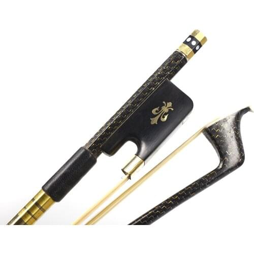 Yinfente 4/4 Cello Bow Carbon Fiber Natural Horsetail Well Balance
