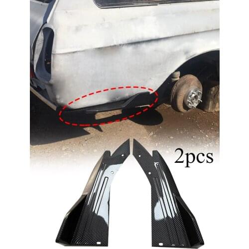 1 Pair Car Rear Bumper Lip Winglets Side Skirt Splitters Spoiler Lips Wing Trim Bumper Splitter Auto Decorative Pretective Guard